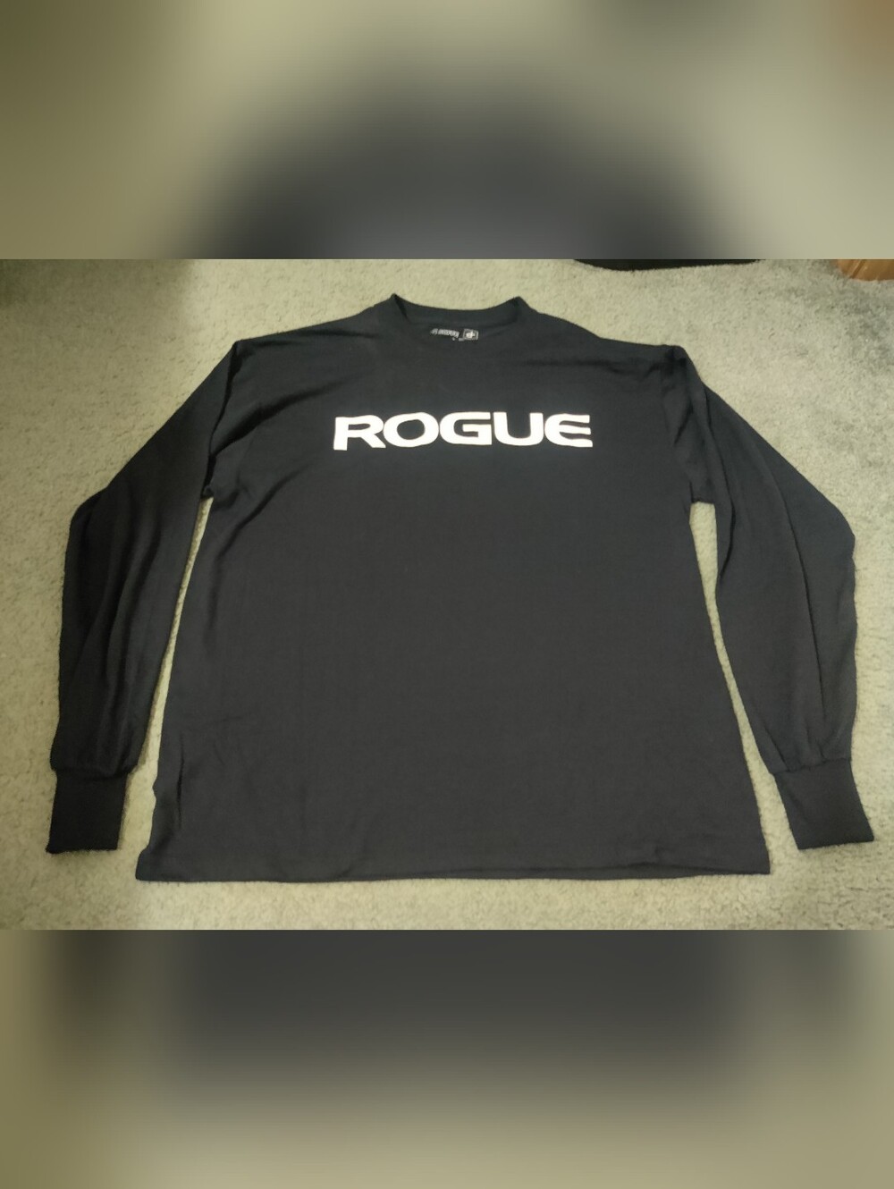 Rogue Black Long Sleeve Tee with White Logo